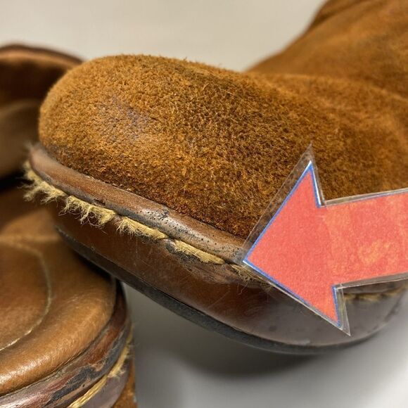 BORN Suede/Leather Comfort Clogs - Picture 9 of 13